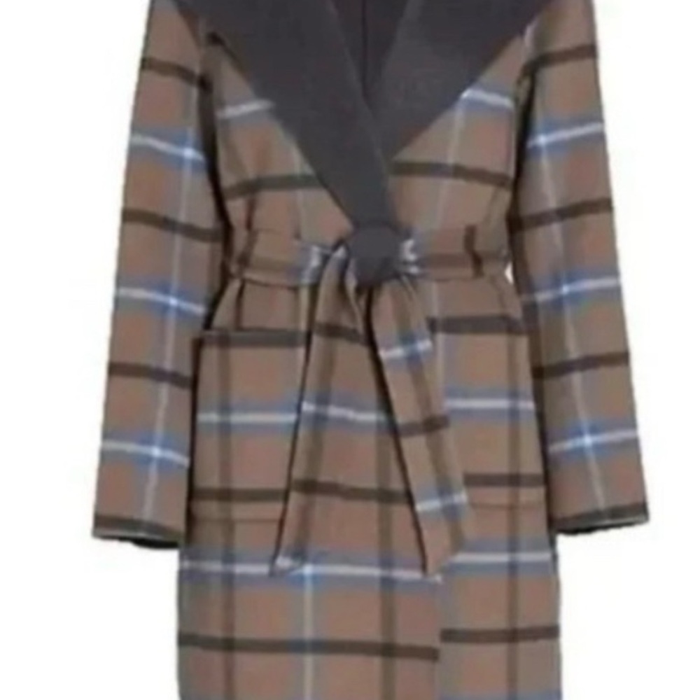 NWT Elie Tahari Mirage Blue Wallace Long coat